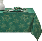 Rectangle Table Cloth Linen Farmhouse Stainproof Waterproof Washable Polyester Oblong Rectangular Fabric Table Cover for Kitchen Dining Dinner (Red, 52 X 70 Inch)