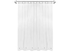 Design Waffle Weave White Shower Curtain Hotel Luxury Quality, Fabric Shower Curtains for Bathroom, Pique Pattern Cloth, Water Repellent and Machine Washable, Standard Size 71" x 72"