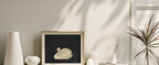 Framed Wall Art for Living Room, Swan Art Canvas Prints, Vintage Home Decor, Animals Painting Picture, Bathroom Wall Decor Gifts for Friends or Family - 12L x 10W