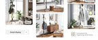 Coat Rack Freestanding Coat Tree Standing Coat and Hat Hanger Jacket Organizer Rack Metal,18.3" L x 18.3" W x 71.5" H, Black
