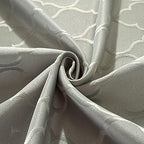 Jacquard Tablecloth Damask Fabric Table Cloth Water Resistant & Wrinkle Free Spillproof Polyester Table Cover for Kitchen Dining Tabletop (Rectangle/Oblong, 52" x 70" (4-6 Seats), Gray)