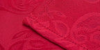 Rectangle Table Cloth Linen Farmhouse Stainproof Waterproof Washable Polyester Oblong Rectangular Fabric Table Cover for Kitchen Dining Dinner (Red, 52 X 70 Inch)