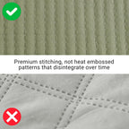 Queen Quilt-3 Pieces Lightweight Bedspreads Olive Green Queen Size Quilt Bedding Set for All Seasons, Soft Summer Coverlet with 2 Pillow Shams Suitable for Bed & Couch