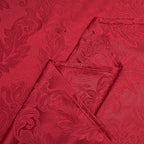 Rectangle Table Cloth Linen Farmhouse Stainproof Waterproof Washable Polyester Oblong Rectangular Fabric Table Cover for Kitchen Dining Dinner (Red, 52 X 70 Inch)