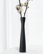Tall Gold Vase, 16.5 Inch Skinny Flower Vases, Handmade Ceramic Vase Modern Minimalist Style for Living Room,Home,Office,Centerpiece,Table,Wedding Party