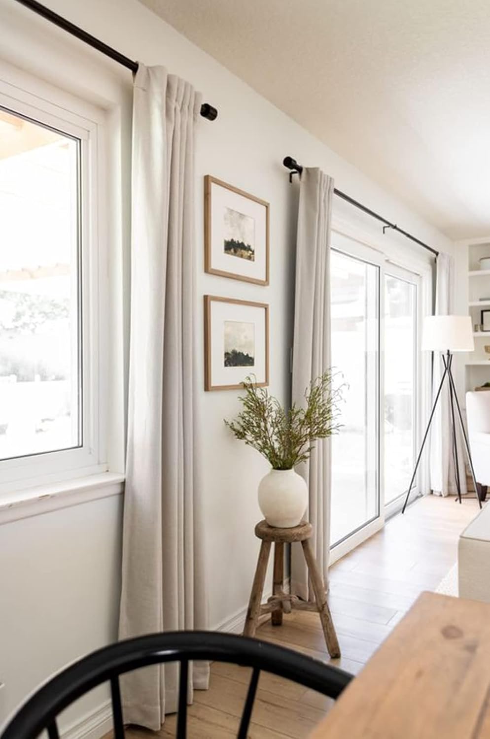 100% Blackout Shield Blackout Curtains for Bedroom 84 Inches Long, Back Tab/Rod Pocket Living Room Drapes, Thermal Insulated Blackout Curtains 2 Panels Set, 50" W x 84" L, Cream